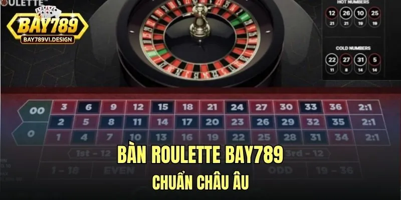 Bàn roulette Bay789 chuẩn châu Âu