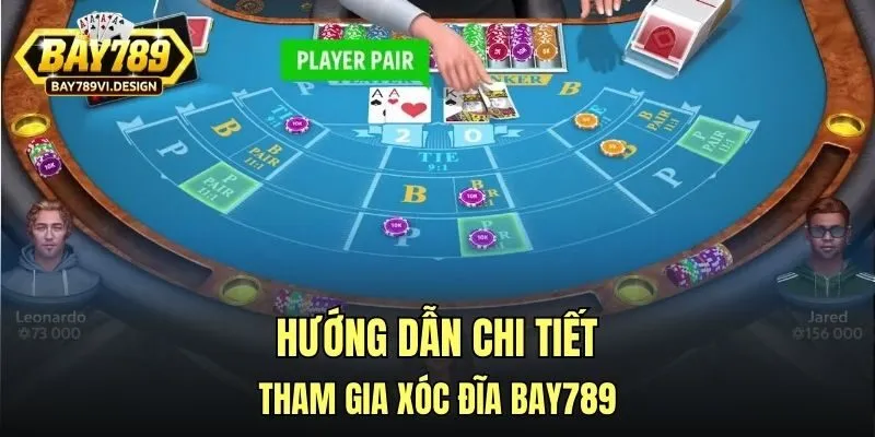 Giao diện đặt cược baccarat Bay789 trực quan dễ dàng chọn Player