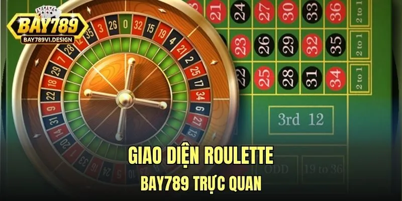 Giao diện roulette Bay789 trực quan
