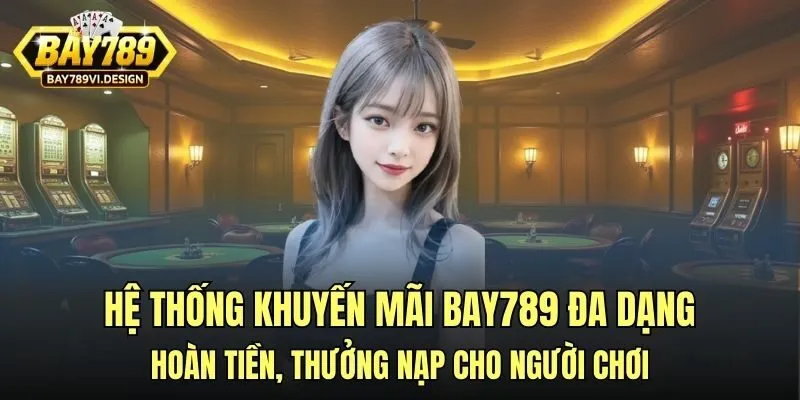 Hệ thống khuyến mãi Bay789 đa dạng hoàn tiền, thưởng nạp cho người chơi